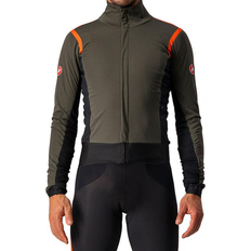 Castelli Alpha ROS 2 Jacket Men - Military Green/Fiery Red-Silve