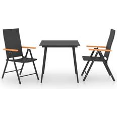 vidaXL 3060088 Patio Dining Set, 1 Table incl. 2 Chairs