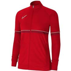 Nike Red - Women Jackets Nike Academy 21 Knit Track Training Jacket Women - University Red/White/Gym Red