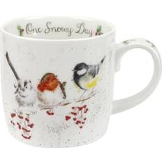 Royal Worcester Wrendale Designs One Snowy Day Birds Mug 31cl