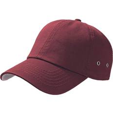 Atlantis Action 6 Panel Chino Baseball Cap - Burgundy