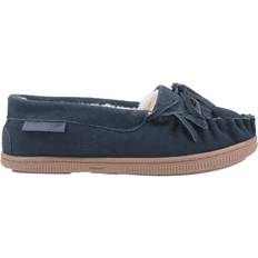 Best Moccasins Hush Puppies Addy Suede - Navy