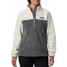 Columbia Tops Columbia Women's Benton Springs 1/2 Snap Pullover - City Grey Heather/Chalk