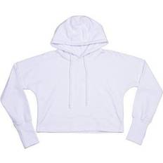 Mantis Cropped Hoodie - White