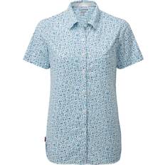 Polyamide Shirts Craghoppers Nosilife Tayma Short Sleeved Shirt - Mediterranean Blue Print