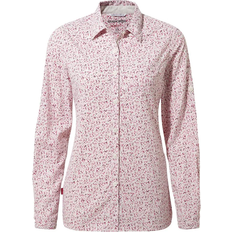 Polyamide Shirts Craghoppers Nosilife Fara Long Sleeved Shirt - Raspberry Print