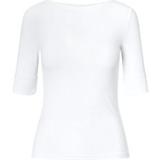 Lauren Ralph Lauren Cotton Boatneck Top - White