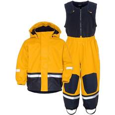 Insulating Function Rain Sets Children's Clothing Didriksons Boardman Kid's Rain Set - Oat Yellow (503968-321)