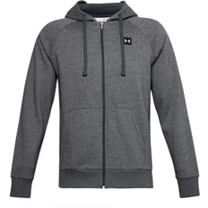 Under Armour Rival Fleece Full Zip Hoodie - Pitch Gray Light Heather/Onyx White