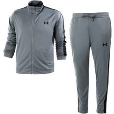 Grey - Men Jumpsuits & Overalls Under Armour Knit Track Suit Men - Pitch Grey/Black
