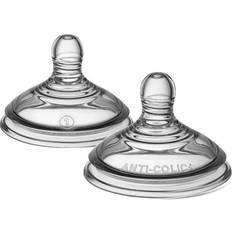 Tommee Tippee Baby Bottles & Tableware Tommee Tippee Advanced Anti-Colic System Teats Slow Flow 0m+ 2-pack