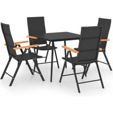 vidaXL 3060089 Patio Dining Set, 1 Table incl. 4 Chairs