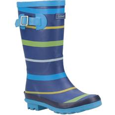 Cotswold Stripe Wellington Boot - Blue/Green/Yellow