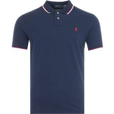 Slim Polo Shirts Polo Ralph Lauren Tipped Mesh Polo Shirt - Newport Navy