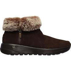 Faux Fur Ankle Boots Skechers On The Go Joy Savvy - Chocolate