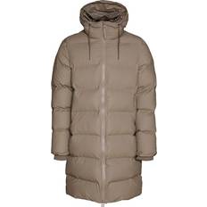 Rains Long Puffer Jacket Unisex - Taupe