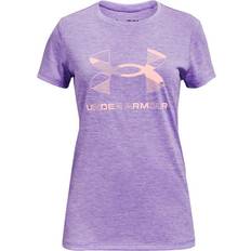 Under Armour Graphic Twist Big Logo Short Sleeve T-shirt Kids - Planet Purple/Nebula Purple