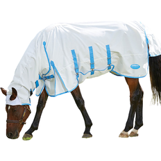 Orange Equestrian Weatherbeeta Sweet Itch Shield Combo Neck - White/Blue