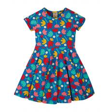 Polka Dots Dresses Frugi Spring Skater Dress - Lotus Bloom