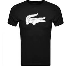 Lacoste Sport 3D Print Crocodile Breathable Jersey T-shirt - Black/White