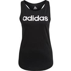 Women - XXL Tank Tops Adidas Essentials Loose Logo Tank Top - Black/White