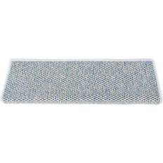 Polyester Stair Carpets vidaXL 326886 15-pack Blue 25x65cm