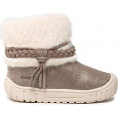 Faux Fur Winter Shoes Geox Omar Baby Girl - Smoke Grey