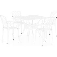 vidaXL 3070615 Bistro Set, 1 Table incl. 4 Chairs