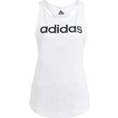 Women - XXL Tank Tops Adidas Essentials Loose Logo Tank Top - White/Black