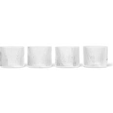 Ferm Living Drinking Glasses Ferm Living Ripple Drinking Glass 20cl 4pcs