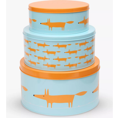 Orange Biscuit Jars Scion Mr Fox Biscuit Jar 3pcs