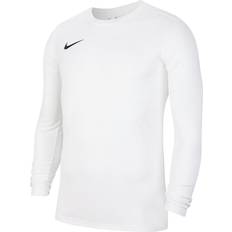 Fitness & Gym - S T-shirts Nike Park VII Long Sleeve Jersey Men - White/Black