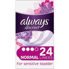 Menstrual Protection Always Discreet Liners 24-pack