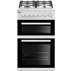 50cm - Timer Gas Cookers Beko EDVG505W White