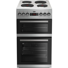 50cm - Freestanding Cookers Beko KDV555AS Silver