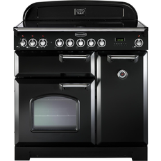 90cm - A Induction Cookers Rangemaster CDL90EIBL/C Classic Deluxe 90cm Electric Induction Black