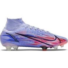 Nike Mercurial Superfly 8 Elite KM FG - Light Thistle/Indigo Burst/Bright Crimson/Metallic Silver