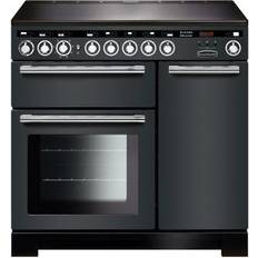 4 Burners - 90cm Cookers Rangemaster EDL90EISL/C Grey