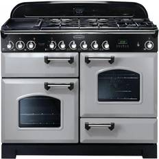110cm - Silver Gas Cookers Rangemaster CDL110DFFRP/C Classic Deluxe 110 Dual Fuel Chrome, Silver
