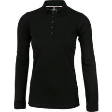 Nimbus Women's Carlington Deluxe Long Sleeve Polo Shirt - Black