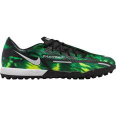Nike 46 ⅔ - Men - Turf (TF) Football Shoes Nike Phantom GT2 Academy TF - Black/Green Strike/Metallic Platinum
