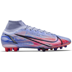 Nike Purple Football Shoes Nike Mercurial Superfly 8 Elite KM AG - Light Thistle/Indigo Burst/Bright Crimson/Metallic Silver