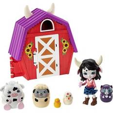 Mattel Enchantimals Cambrie Cow Farm Toy House with Doll & Surprise Pet GTM48