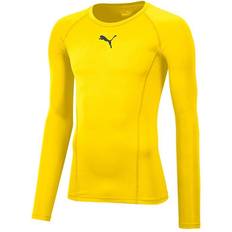 Yellow Base Layers Puma Liga Long Sleeve Baselayer Men - Yellow