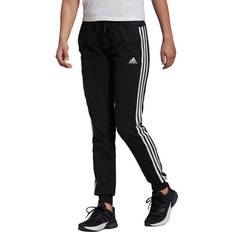 Adidas Women Sportswear Essentials Single Jersey 3-Stripes Joggers - Black/White