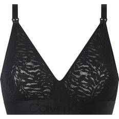 Adjustable Straps Maternity & Nursing Wear Calvin Klein Lace Maternity Bra Black