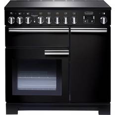 90cm - A Induction Cookers Rangemaster PDL90EIGB/C Professional Deluxe 90cm Induction Black