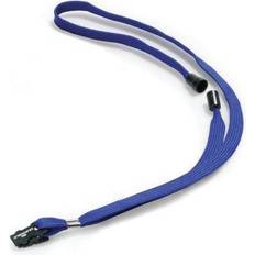 Blue Business Card Holders Durable Textile Necklace/Lanyard with Safety Release