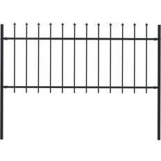 vidaXL Garden Fence with Spear Top 170x130cm