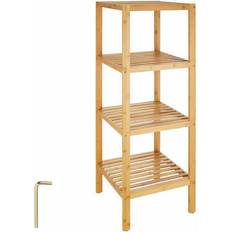 Bamboo Book Shelves tectake Bamboo Book Shelf 97cm